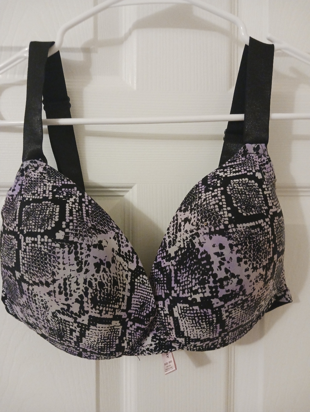Juicy Couture Intimates Black Pink Snake Skin Print Size 36D